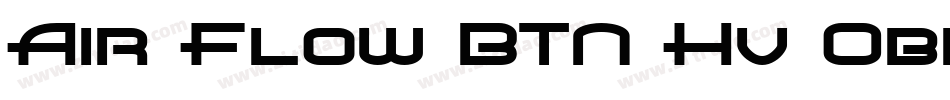 Air Flow BTN Hv Oblique字体转换